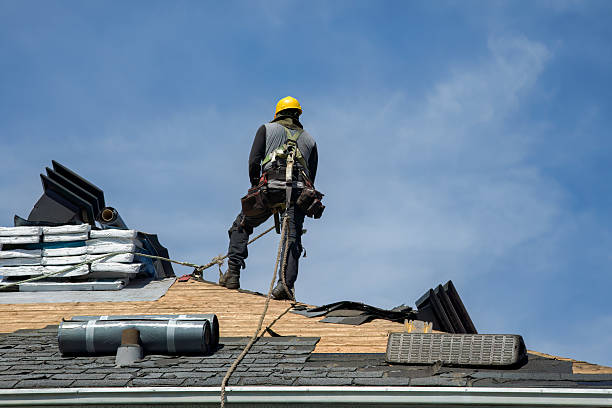 Professional Flat Roof Repair technician working in Blowing Rock, NC